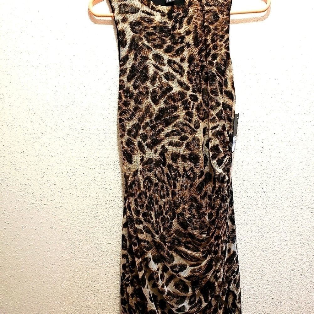 Free press animal print dress, M NWT